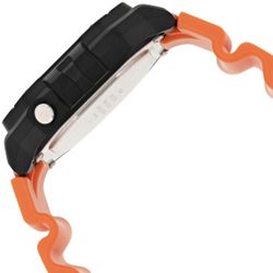 Promo : Montre W-218H-4B2VEF - Résine Couleur Noir et Orange Cadran Affichage Digitale Montres - Casio - Modalova