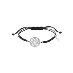Bracelet Lotus Silver Tree Of Life - Bracelet Argent Arbre De Vie Nylon Noir Lotus Silver - LP1896-2-2 - Modalova