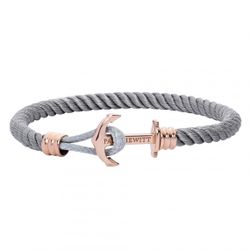 Bracelet Paul Hewitt PH-PHL-N-R-GR - Bracelet Ancre Simple IP Rose / Nylon Gris - PH-PHL-N-R-GR-M - Modalova