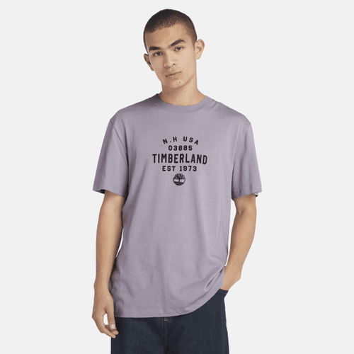 T-shirt à motif en violet, , violet, Taille: L - Timberland - Modalova