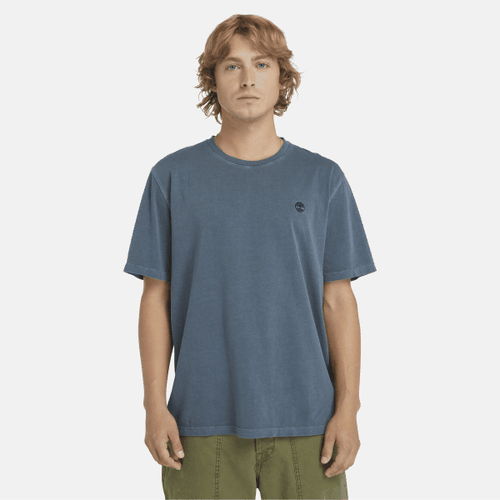 T-shirt à manches courtes Dunstan River teint en pièce en bleu foncé, , bleu marine, Taille: 3XL - Timberland - Modalova