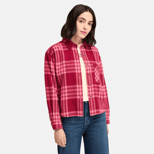 Chemise en flanelle semi-épaisse en rouge, , rouge, Taille: L - Timberland - Modalova