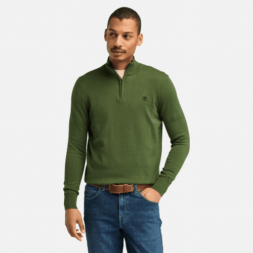 Pull à col zippé Williams River en vert foncé, , vert, Taille: 3XL - Timberland - Modalova