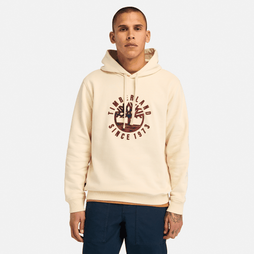 Sweat à capuche graphique Holiday en beige, , beige, Taille: L - Timberland - Modalova