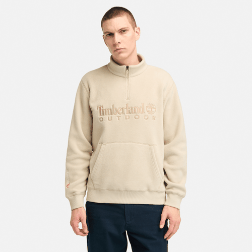 Sweat en polaire Polartec à col zippé en beige, , beige, Taille: 3XL - Timberland - Modalova