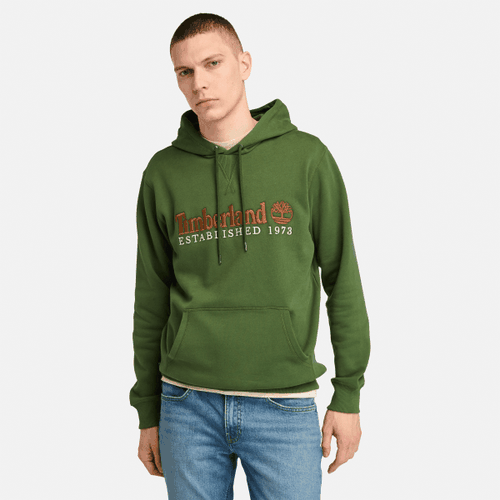 Sweat à capuche Established 1973 en vert foncé, , vert, Taille: L - Timberland - Modalova