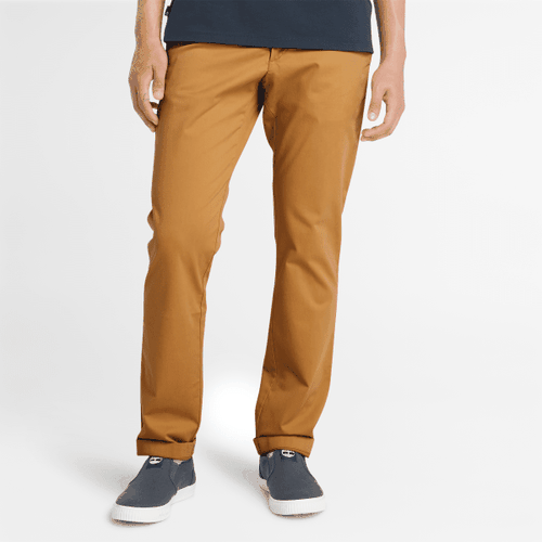 Pantalon chino en sergé extensible en jaune foncé, , jaune, Taille: 30 - Timberland - Modalova