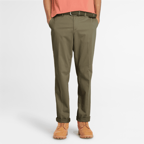 Pantalon chino en sergé Claremont (droit) en vert, , vert, Taille: 28 - Timberland - Modalova