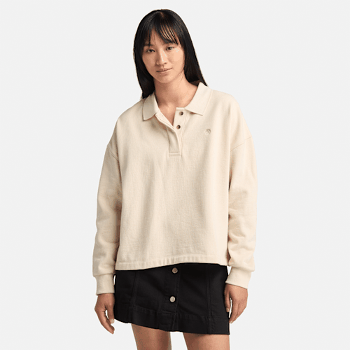 Sweat-shirt à col polo Lush en beige, , beige, Taille: L - Timberland - Modalova