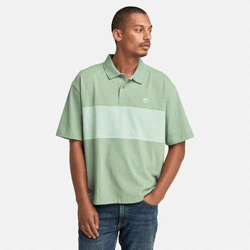 Polo de rugby color-block en vert, , vert, Taille: 3XL - Timberland - Modalova