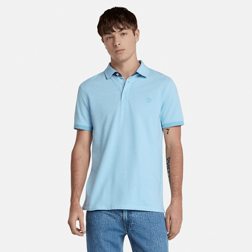 Polo Oxford à manches courtes Baboosic Brook en bleu, , bleu, Taille: 3XL - Timberland - Modalova