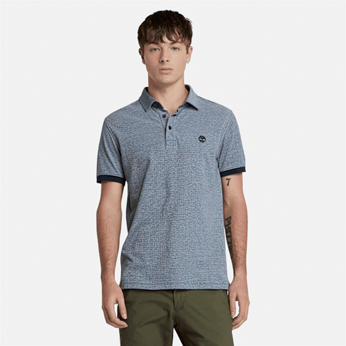 Polo Oxford à manches courtes Baboosic Brook en bleu foncé, , bleu, Taille: 3XL - Timberland - Modalova