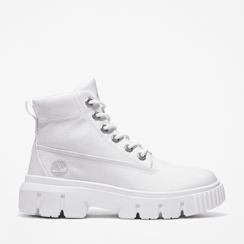 Bottine à lacets mi-haute Greyfield en blanc, , blanc, Taille: 36 - Timberland - Modalova