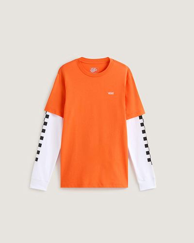 T-shirt LONG CHECK TWOFER (8-14 ans), , Taille: XL - Vans - Modalova