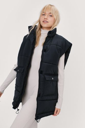 Veste Sans Manches Matelassée Oversize - - 32 - Nasty Gal - Modalova