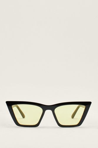 Lunettes De Soleil Carrées Oeil De Chat En Plastique - - One Size - Nasty Gal - Modalova