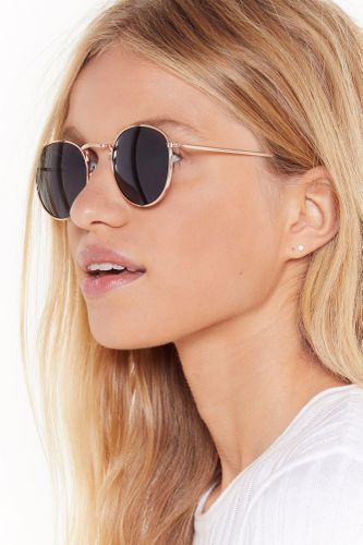 Lunettes De Soleil Rondes Ça N'A Rien À Voir - - One Size - Nasty Gal - Modalova