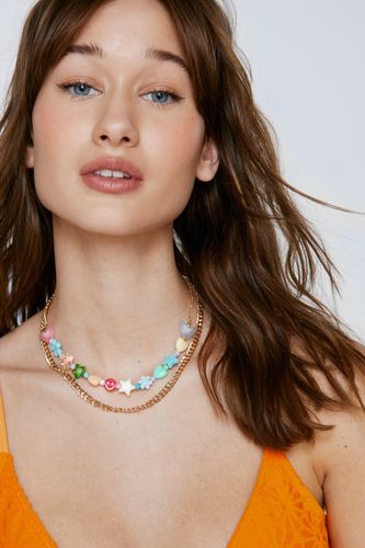 Collier Double Chaine Et Perles - - One Size - Nasty Gal - Modalova