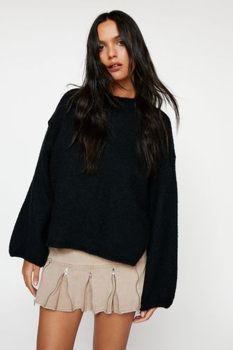 Pull Oversize À Col Ras-Du-Cou - - L - Nasty Gal - Modalova