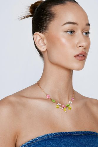 Collier À Fleurs En Perles - - One Size - Nasty Gal - Modalova