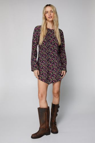 Mini Dressing Gown Asymétrique À Imprimé Cachemire - - 40 - Nasty Gal - Modalova