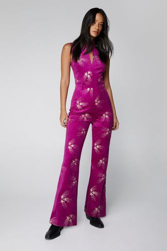 Combinaison Premium En Velours Brodé - - 34 - Nasty Gal - Modalova