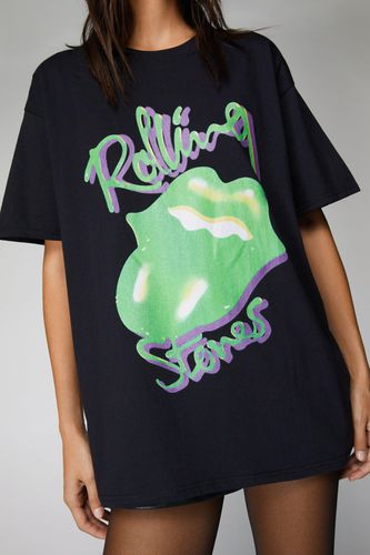 T-Shirt Oversize Imprimé Rolling Stones - - S - Nasty Gal - Modalova
