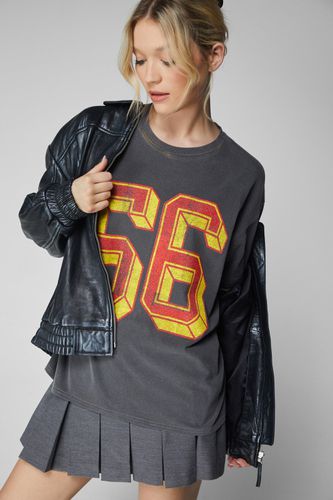 Front Graphic Washed T-Shirt - - Xs - Nasty Gal - Modalova