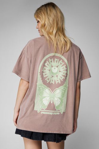 Celestial Front And Back Graphic Washed T-Shirt - - S - Nasty Gal - Modalova