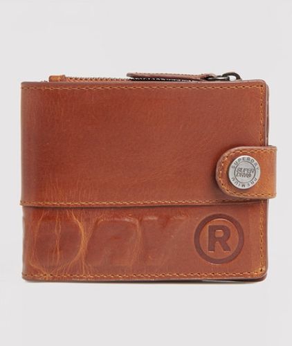 Herren Profile Lederbrieftasche in Einer Dose - Größe: One Größe - Superdry - Modalova