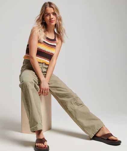 Pantalon De Charpentier Large Vintage En Coton Bio, , Dames, Taille: 32/30 Taille: 32/30 - Superdry - Modalova
