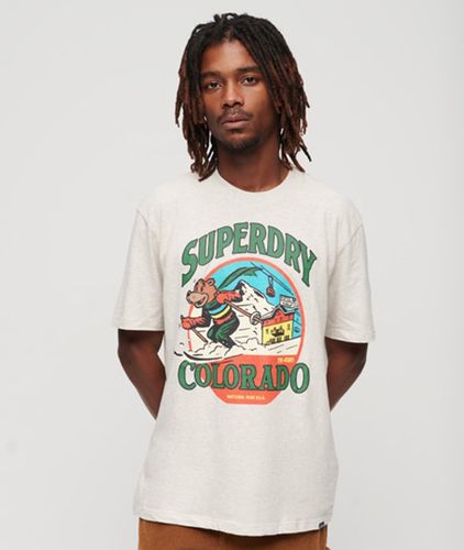 Herren Travel Postcard T-shirt mit Grafikprint - Größe: M - Superdry - Modalova