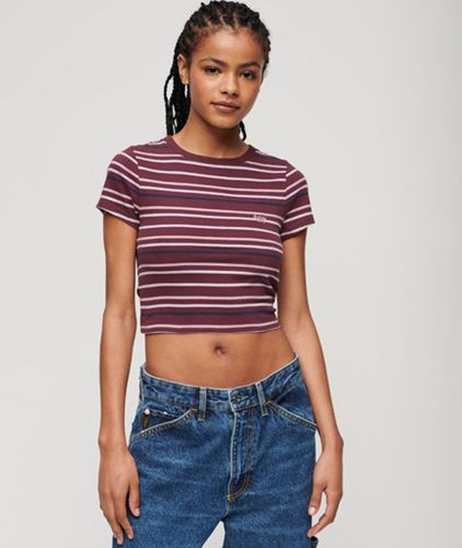 Coton Rayé Court Vintage T-Shirt, & , Taille: 38 - Superdry - Modalova