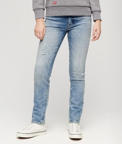 Jean Slim Taille Mi-haute en Coton Biologique Taille: 25/30 - Superdry - Modalova