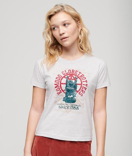 T-shirt Ajusté x Komodo Globetrotter Taille: 38 - Superdry - Modalova