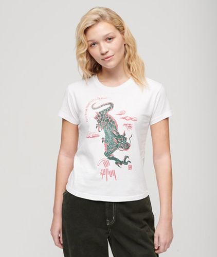 Damen Komodo x Kailash Dragon T-shirt - Größe: 40 - Superdry - Modalova