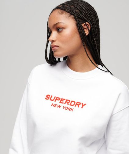 Damen Sport Luxe Sweatshirt mit Rundhalsausschnitt - Größe: 36 - Superdry - Modalova