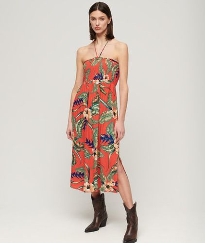 Damen Gesmoktes Midi-strandkleid - Größe: 44 - Superdry - Modalova