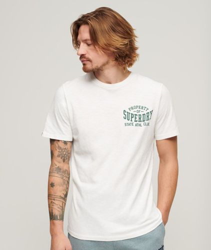 Imprimé T-Shirt à Motif Athletic College, , Taille: L - Superdry - Modalova