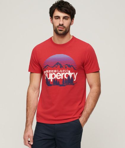 Herren Great Outdoors T-Shirt mit Grafik Logo-Druck, Größe: S - Superdry - Modalova
