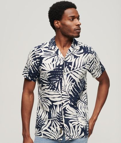 Chemise Imprimée en lin à col Ouvert Taille: M - Superdry - Modalova