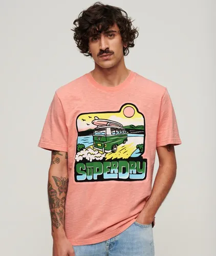 T-shirt Ample à Motif Fluo Travel Taille: M - Superdry - Modalova