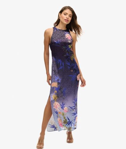 Robe Longue Imprimée en Satin Taille: 40 - Superdry - Modalova