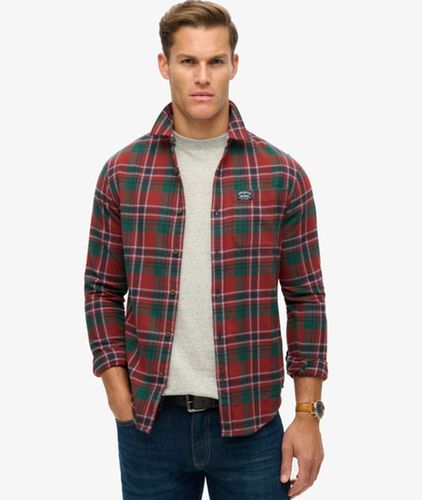 Herren Langärmliges Baumwoll-holzfällerhemd - Größe: L - Superdry - Modalova