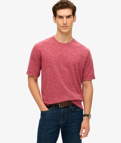 Herren Überfärbtes, Strukturiertes und Meliertes T-shirt - Größe: M - Superdry - Modalova