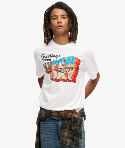 Herren Travel Postcard T-shirt mit Grafikprint - Größe: M - Superdry - Modalova