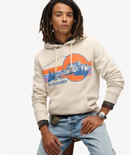 Herren Outdoor Hoodie mit Grafikstreifen - Größe: M - Superdry - Modalova