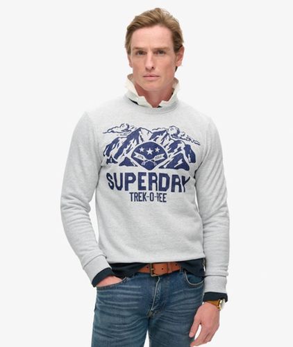 Herren Outdoors Sweatshirt mit Rundhalsausschnitt und Grafik - Größe: L - Superdry - Modalova