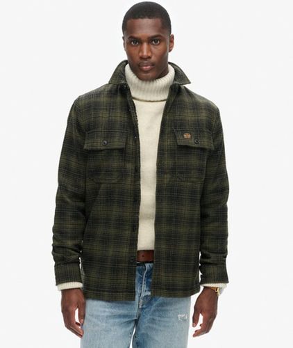 Carreaux Doublure En Polaire Surchemise Zippée, & , Taille: M - Superdry - Modalova