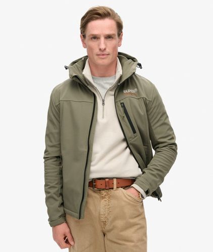 Herren Ripstop Softshell Trekker Kapuzenjacke - Größe: M - Superdry - Modalova